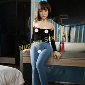 158cm Size Newest Asian Style 5.18ft Full Silicone Real Sex Love Doll for Man produced by Automatic Woman